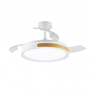 Ventilador LED aspas plegables Nemi CCT Dim (72W)