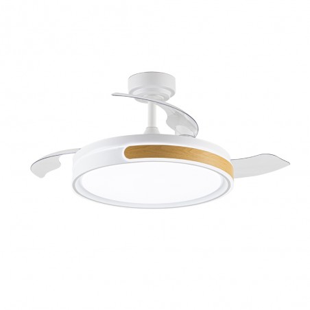 Ventilador LED aspas plegables Nemi CCT Dim (72W)