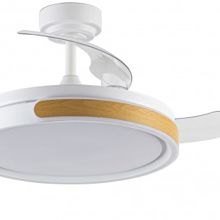 Ventilador LED aspas plegables Nemi CCT Dim (72W)