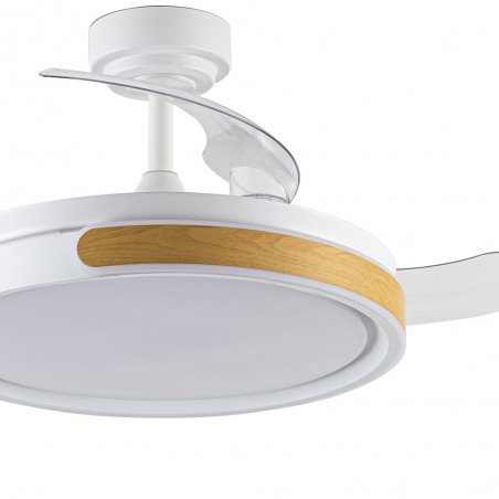 Ventilador LED aspas plegables Nemi CCT Dim (72W)