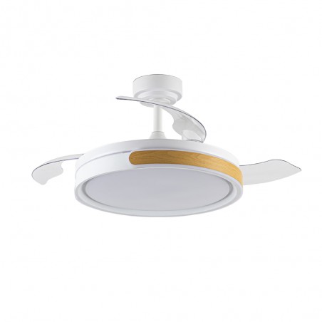 Ventilador LED aspas plegables Nemi CCT Dim (72W)