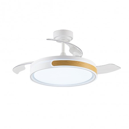 Ventilador LED aspas plegables Nemi CCT Dim (72W)