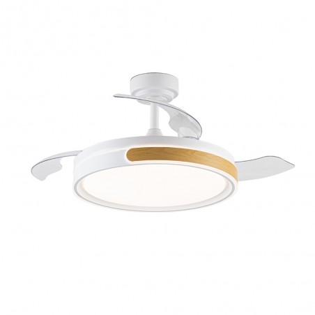 Ventilador LED aspas plegables Nemi CCT Dim (72W)