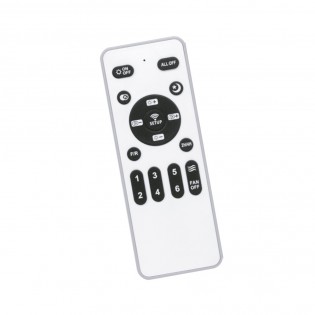 Ventilador de techo LED Borse Mini Blanco+Ceniza CCT Dim (18W)
