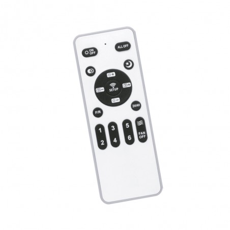 Ventilador de techo LED Borse Mini Blanco+Haya CCT Dim (18W)