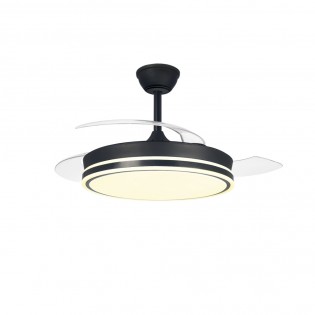 Ventilador LED aspas plegables Surpino Negro CCT Dim (45W)