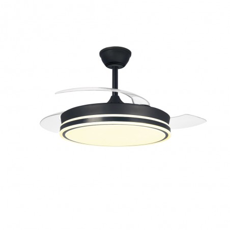 Ventilador LED aspas plegables Surpino Negro CCT Dim (45W)