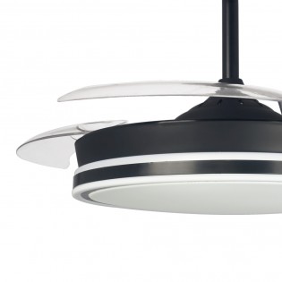 Ventilador LED aspas plegables Surpino Negro CCT Dim (45W)