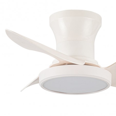 Ventilador de techo LED Milfero Blanco CCT Dim (20W)