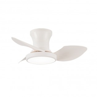 Ventilador de techo LED Milfero Blanco CCT Dim (20W)