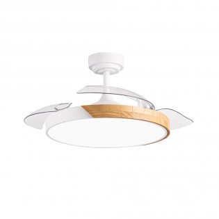 Ventilador LED aspas plegables Terno Blanco CCT Dim (72W)