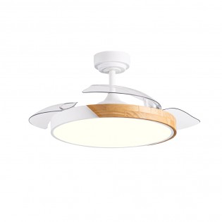Ventilador LED aspas plegables Terno Blanco CCT Dim (72W)