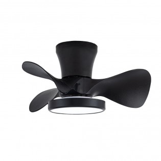 Ventilador de techo LED Merial Negro CCT Dim (20W)