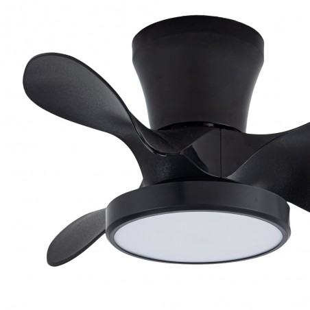 Ventilador de techo LED Merial Negro CCT Dim (20W)