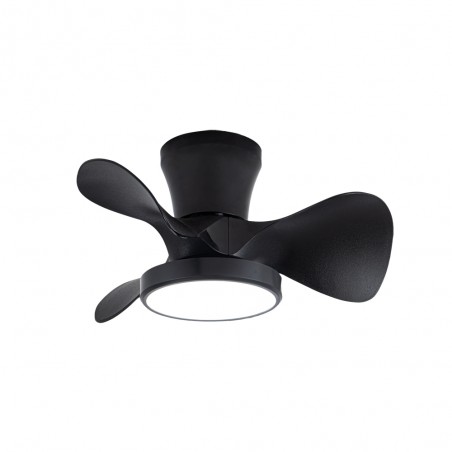 Ventilador de techo LED Merial Negro CCT Dim (20W)