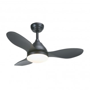 Ventilador de techo LED Cavil Mini Negro CCT Dim (20W)