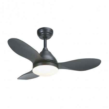 Ventilador de techo LED Cavil Mini Negro CCT Dim (20W)