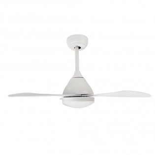 Ventilador de techo LED Cavil Mini Blanco CCT Dim (20W)