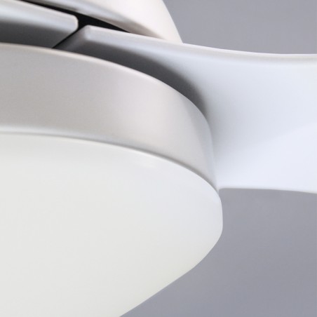 Ventilador de techo LED Cavil Mini Blanco CCT Dim (20W)
