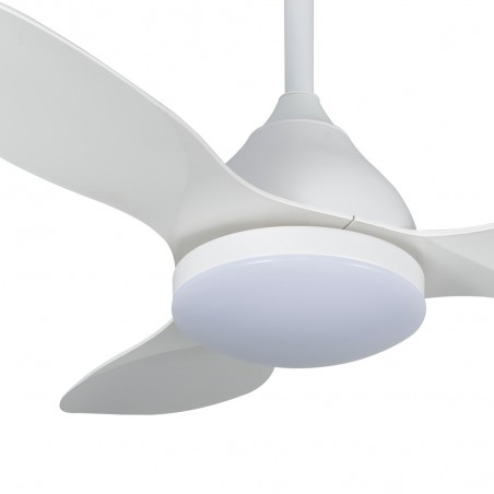 Ventilador de techo LED Cavil Mini Blanco CCT Dim (20W)