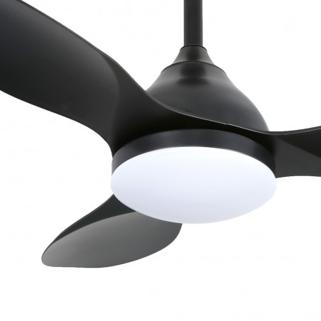 Ventilador de techo LED Cavil Mini Negro CCT Dim (20W)