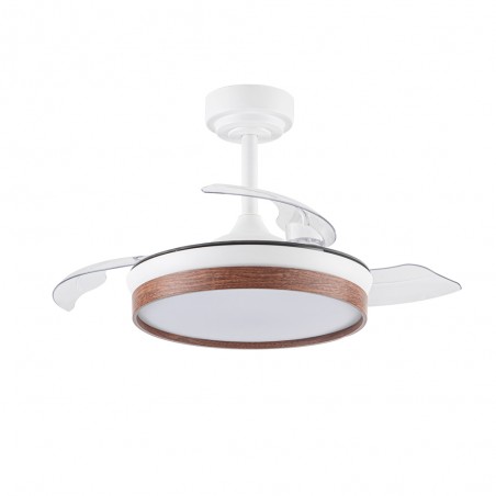 Ventilador LED aspas plegables Tamero Mini Cerezo CCT Dim (46W)