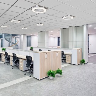 Ventilador LED techo modular UFO Armstrong CCT Dim (44W)