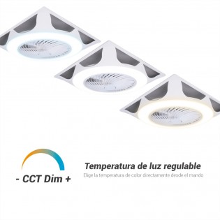 Ventilador LED techo modular UFO Armstrong CCT Dim (44W)