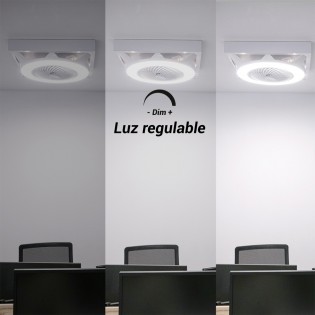 Ventilador LED techo modular UFO Armstrong CCT Dim (44W)