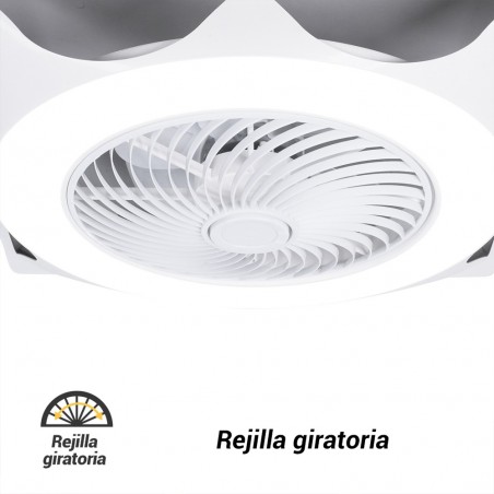 Ventilador LED techo modular UFO Armstrong CCT Dim (44W)