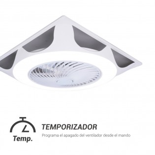 Ventilador LED techo modular UFO Armstrong CCT Dim (44W)
