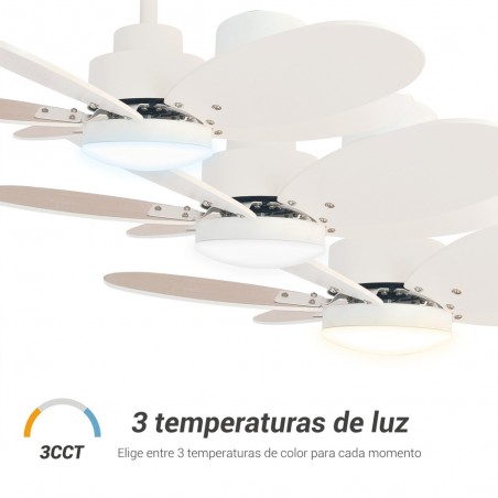 Ventilador de techo LED Rainbow S CCT Dim (18W)