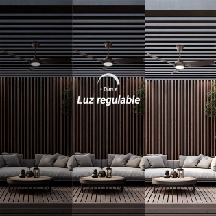 Ventilador de techo LED Dana IP66 CCT Dim (24W)