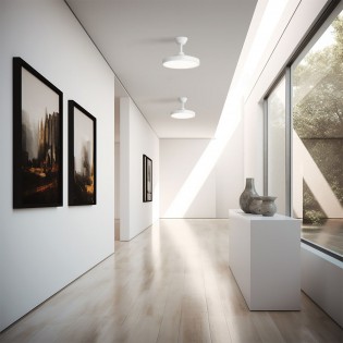 Ventilador LED aspas retráctiles Bombay Estilo S CCT Dim (24W)