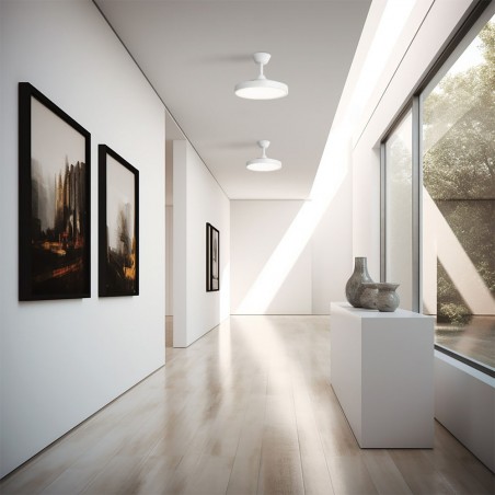 Ventilador LED aspas retráctiles Bombay Estilo S CCT Dim (24W)