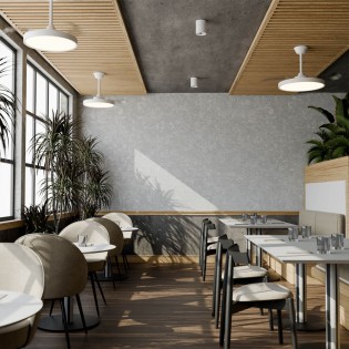 Ventilador LED aspas retráctiles Bombay Estilo S CCT Dim (24W)