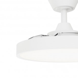Ventilador LED aspas retráctiles Bombay Estilo S CCT Dim (24W)