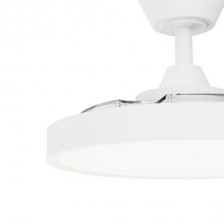 Ventilador LED aspas retráctiles Bombay Estilo S CCT Dim (24W)