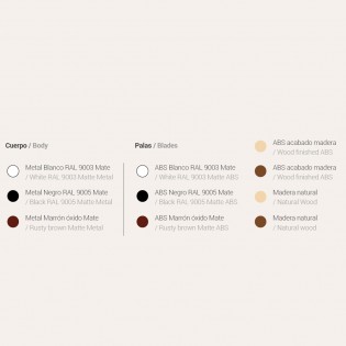 Ventilador de techo LED Anne Blanco+Madera CCT Dim (20W)