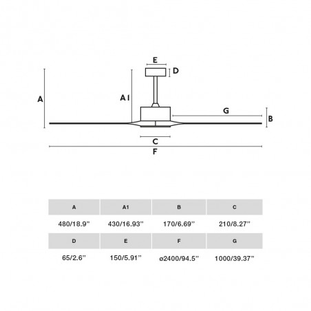 Ventilador de techo Kauai XL