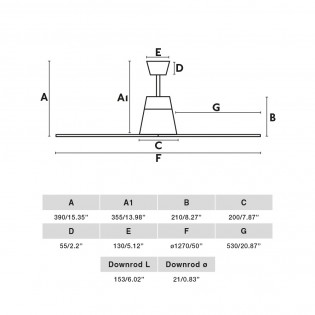 Ventilador de techo LED Typhoon II (16W)