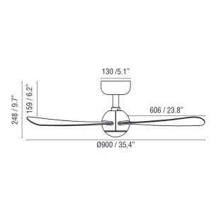 Ventilador de techo Sfera S