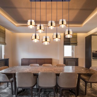 Lámpara colgante lineal Milley (8 Luces)