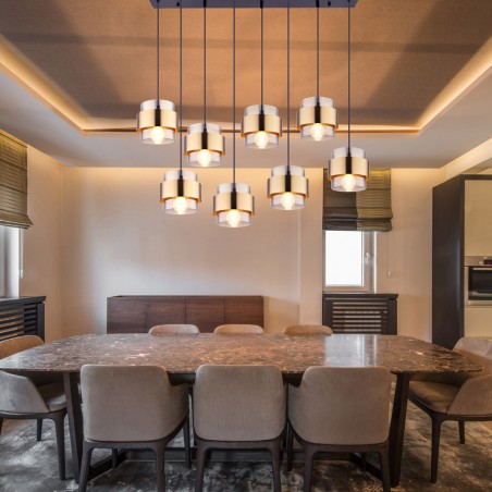 Lámpara colgante lineal Milley (8 Luces)