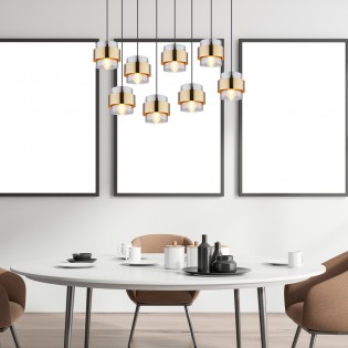 Lámpara colgante lineal Milley (8 Luces)