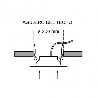 Downlight LED redondo luz...