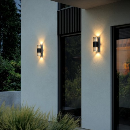 Aplique de pared de exterior Aludra (2 luces)