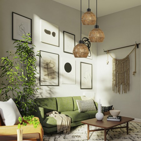 Lámpara colgante Krabi (3 luces)
