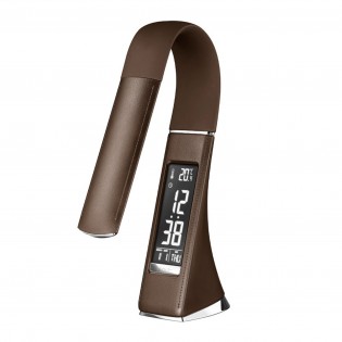 Flexo LED con reloj digital Pipo Marrón (5W)