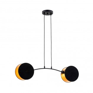Lámpara de techo Letiva Negro (2 luces)